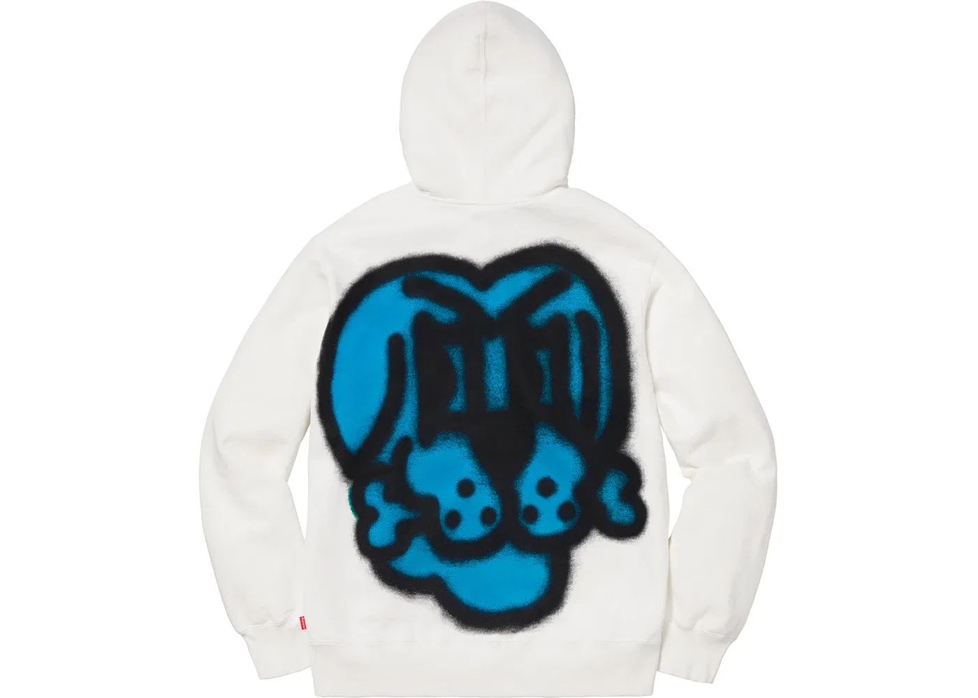 Мужской свитшот на молнии Supreme, White — фото 3