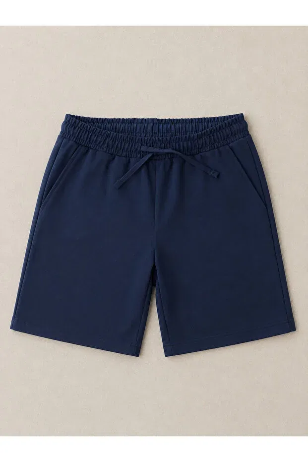 Детские шорты для мальчиков с завязками Xiccoo, Navy Blue — фото 2