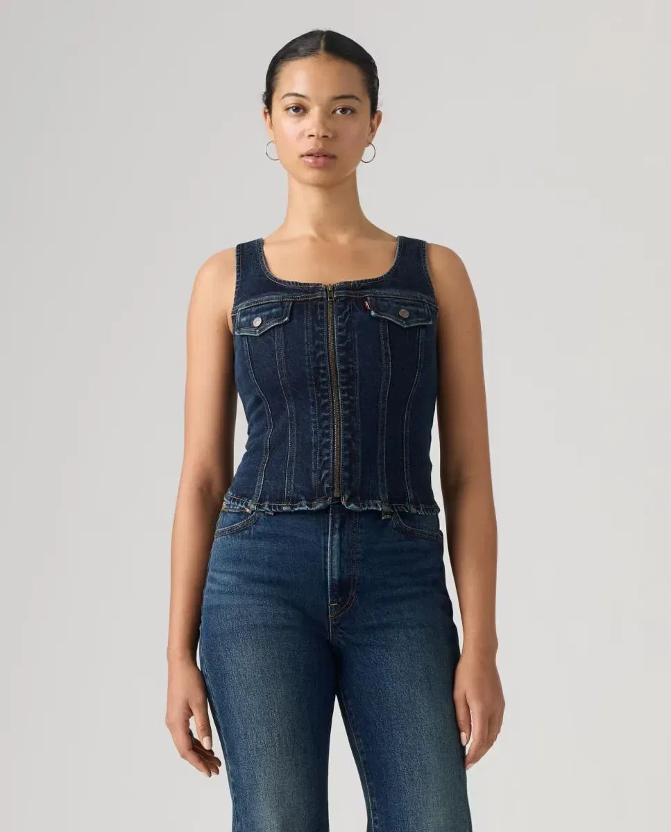 Женский джинсовый жилет Levi's, Azul Índigo