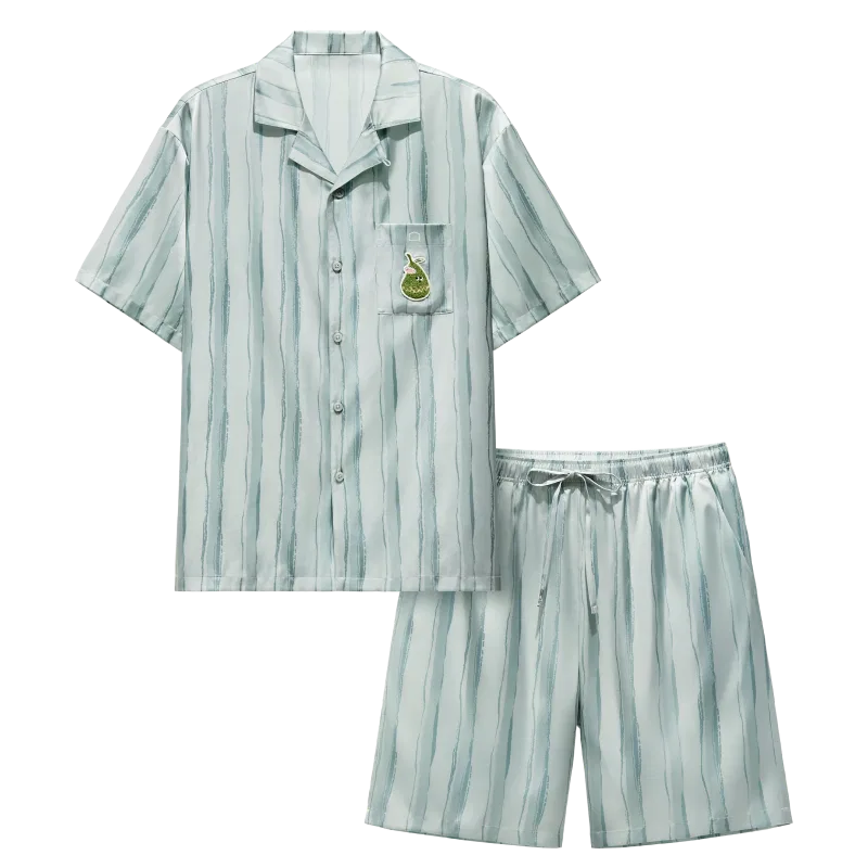 Детский комплект пижам Mugre Hand-Drawn Stripes BANANA IN, Многоцветный