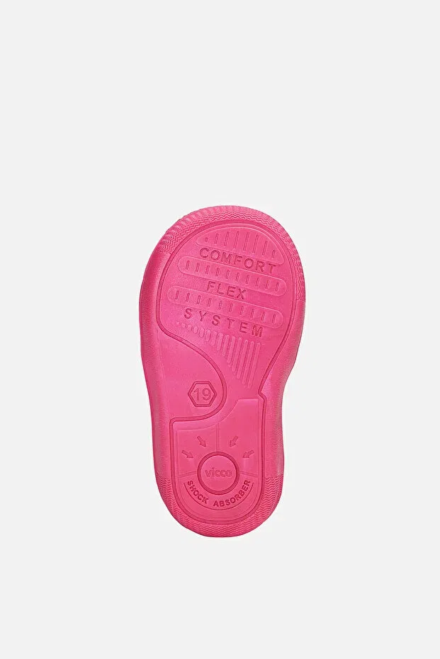 Детские тапочки для девочек с коротким каблуком Vicco, Pink — фото 4