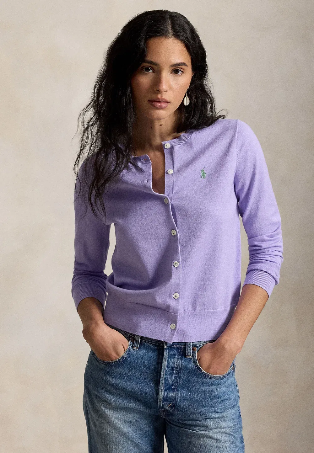 Кардиган с длинным рукавом - кардиган Polo Ralph Lauren, Cruise Lavendar