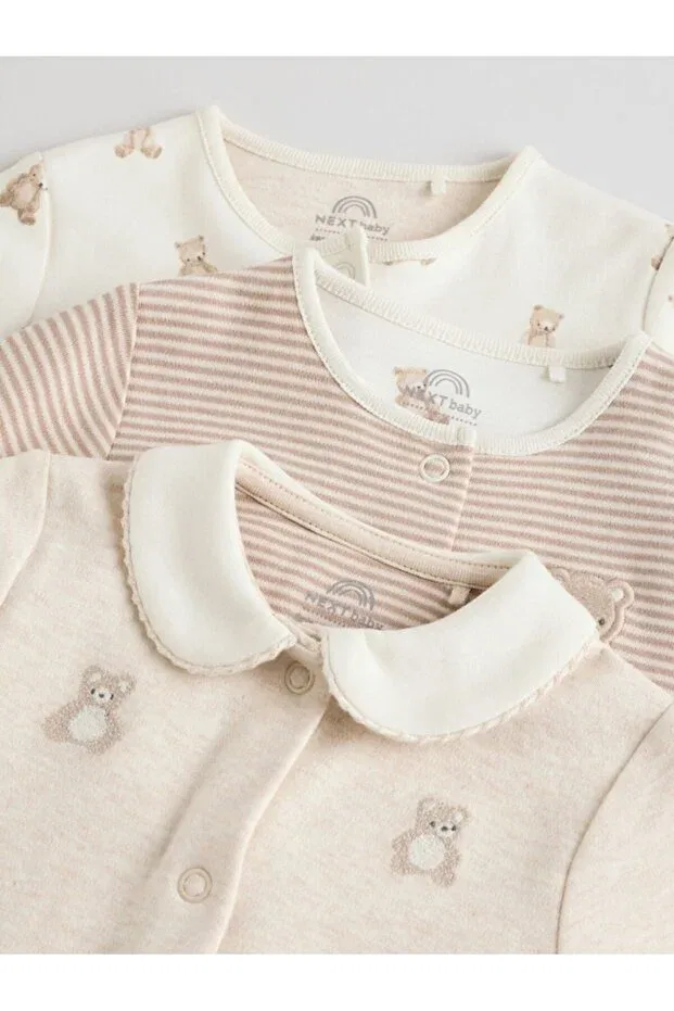Детский комплект боди-пижам с длинным рукавом Next Baby, Multicolor — фото 4