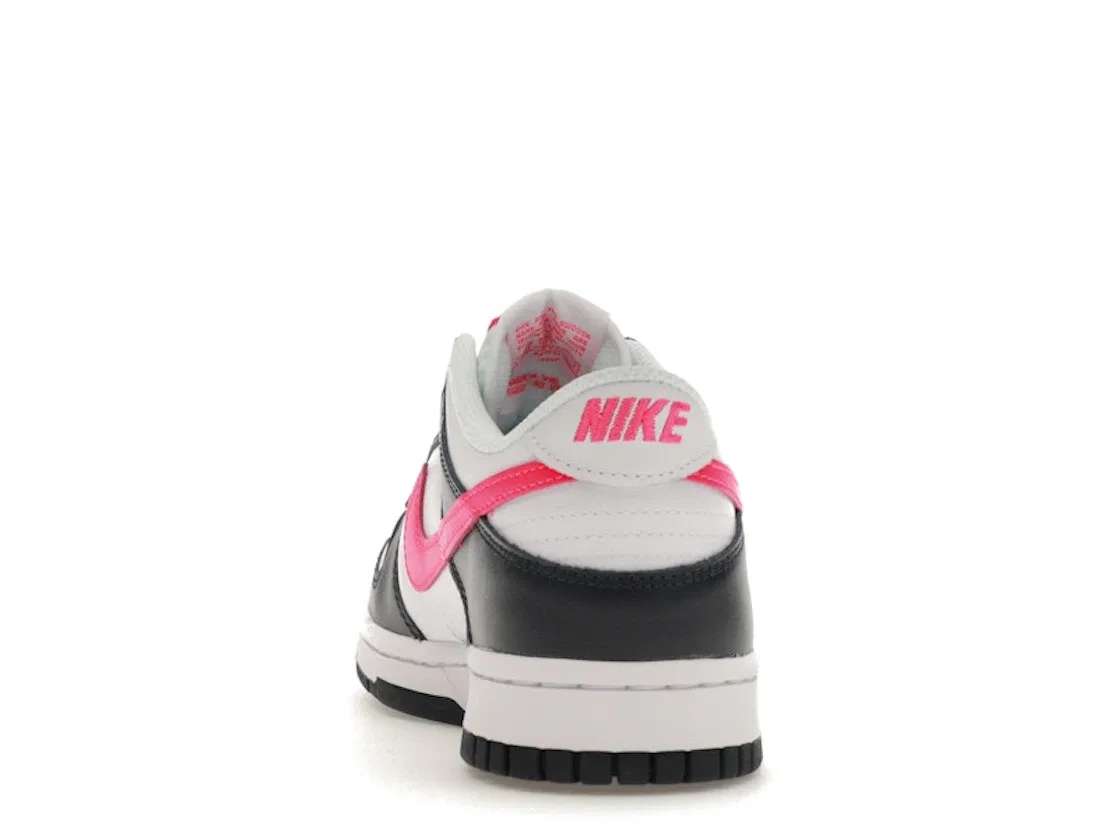 Детские кроссовки для мальчиков и девочек с цветовой блокировкой Nike Dunk Low Nike, Dark Obsidian/Fierce Pink/White — фото 4