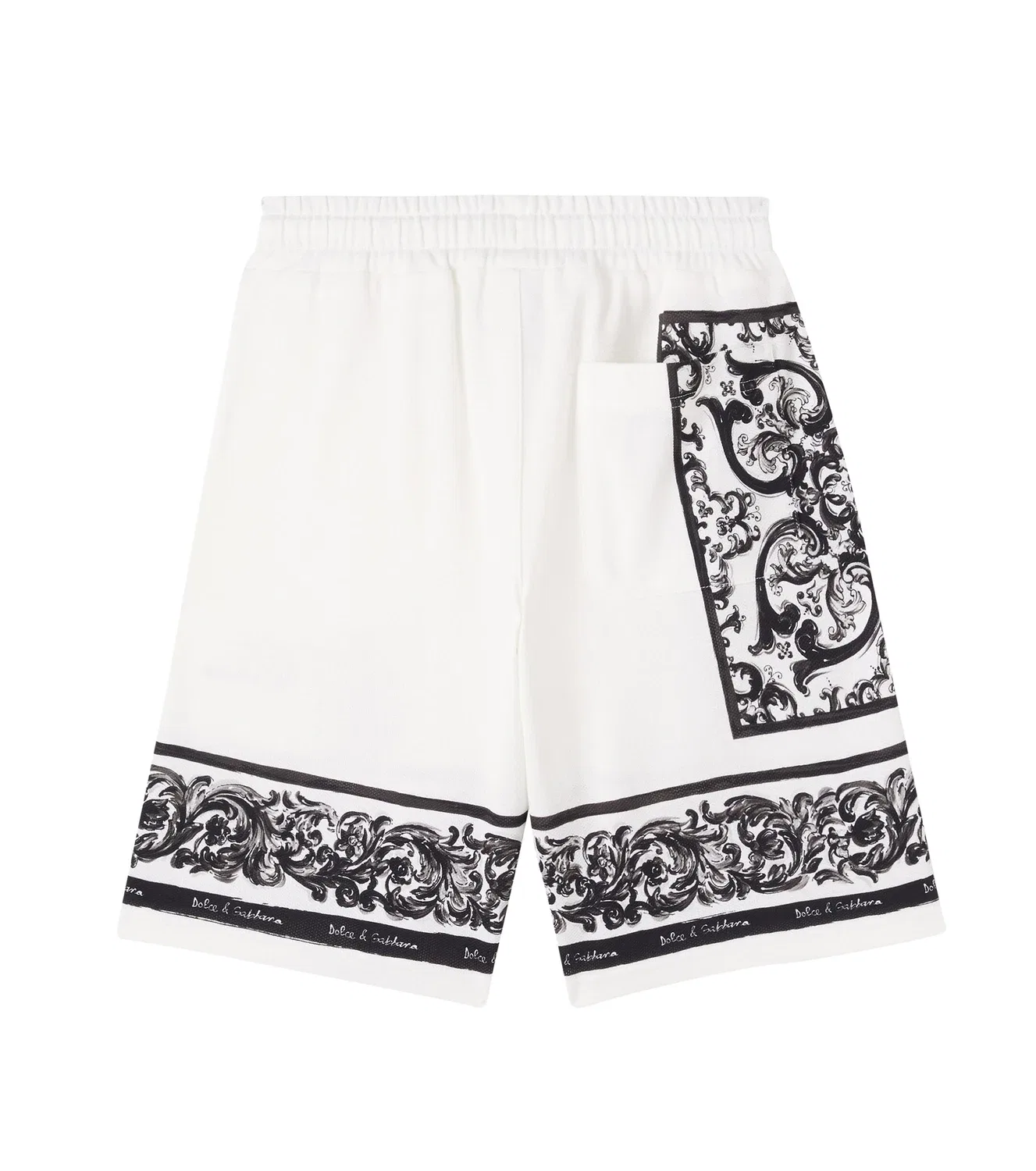Шорты-бермуды хлопковые Dolce&Gabbana Kids, белый — фото 4