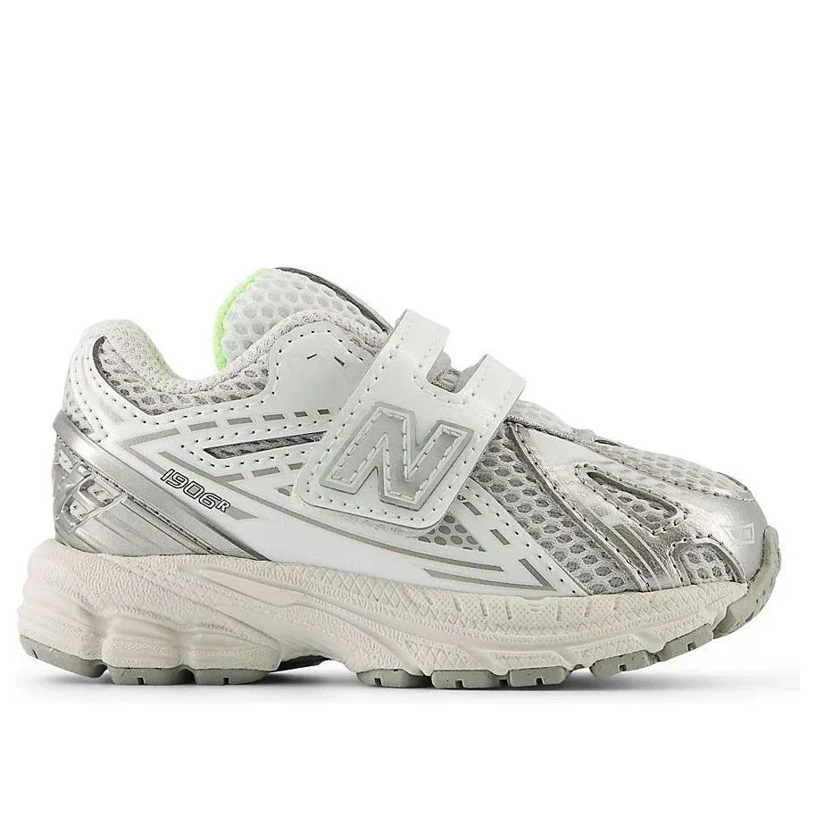 Детские кроссовки для малышей с сетчатым верхом New Balance 1906 Grey Matter Afterglow, серый — фото 2