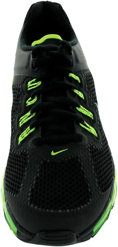 Детские кроссовки для мальчиков с принтом Nike Air Max 2013 Nike, Black/Metallic Silver/Volt — фото 3