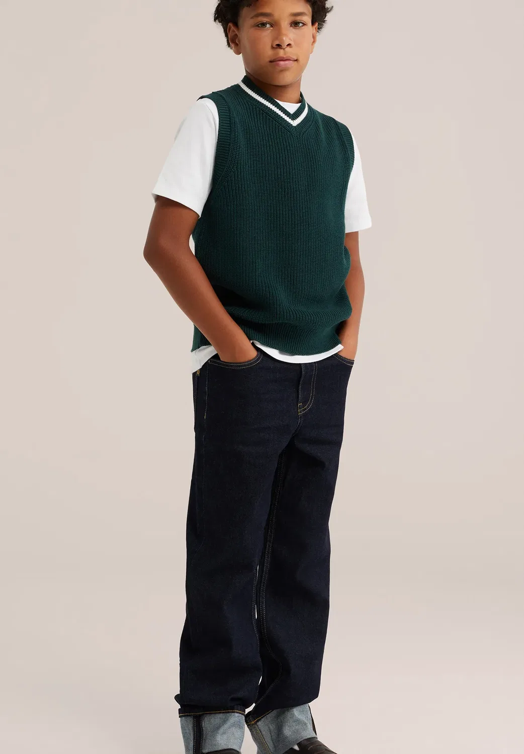 Простая футболка We Fashion, Dark Green