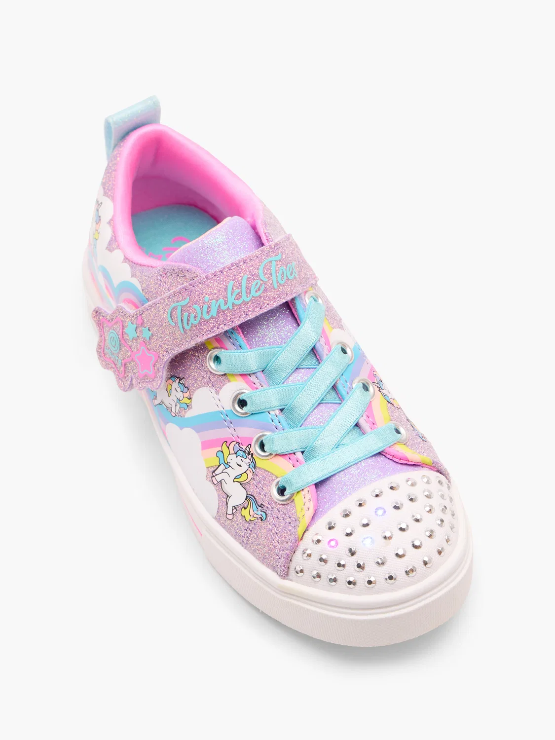 Детские кроссовки со светодиодами Skechers TWINKLE TOES, сиреневый — фото 2