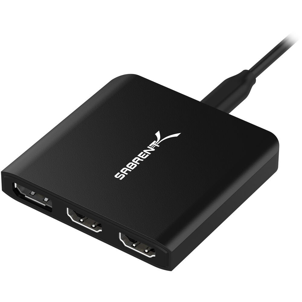

Sabrent USB-C to Dual HDMI and DisplayPort Adapter DA-H2D1