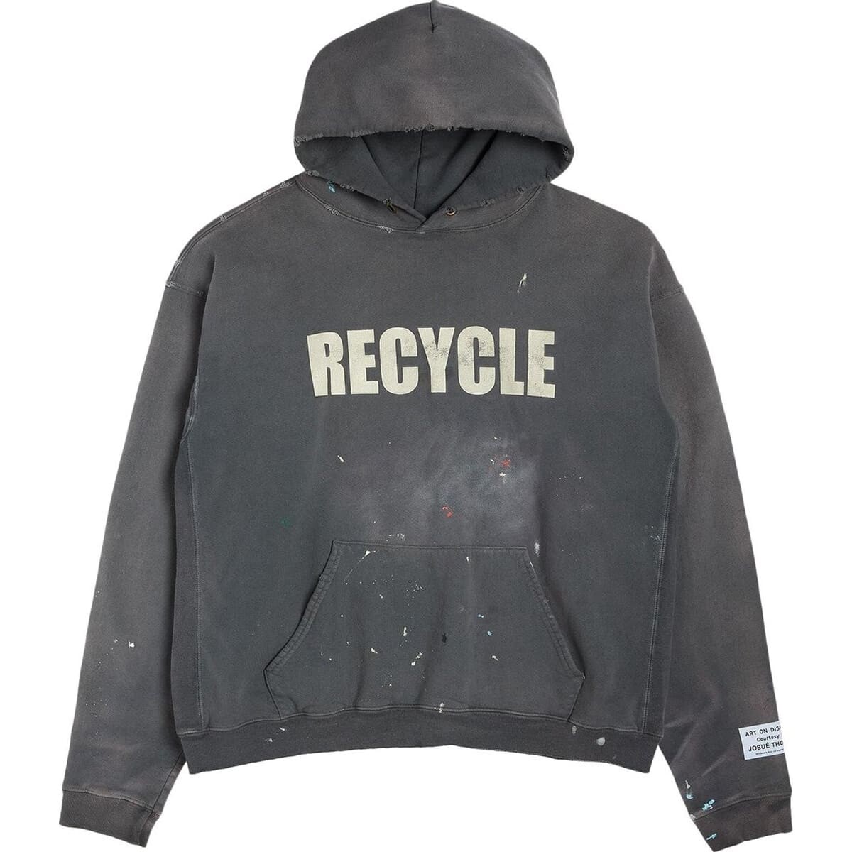 Худи Gallery Dept. 90s Recycle, черный купить выгодно по цене от