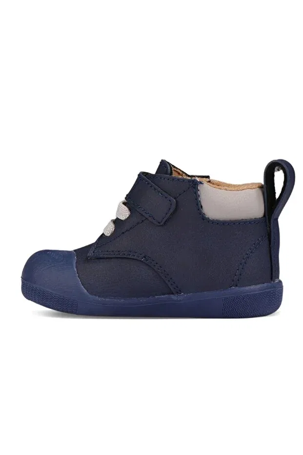 Детские ботинки для девочек ортопедические с липучкой Vicco, Navy Blue — фото 2