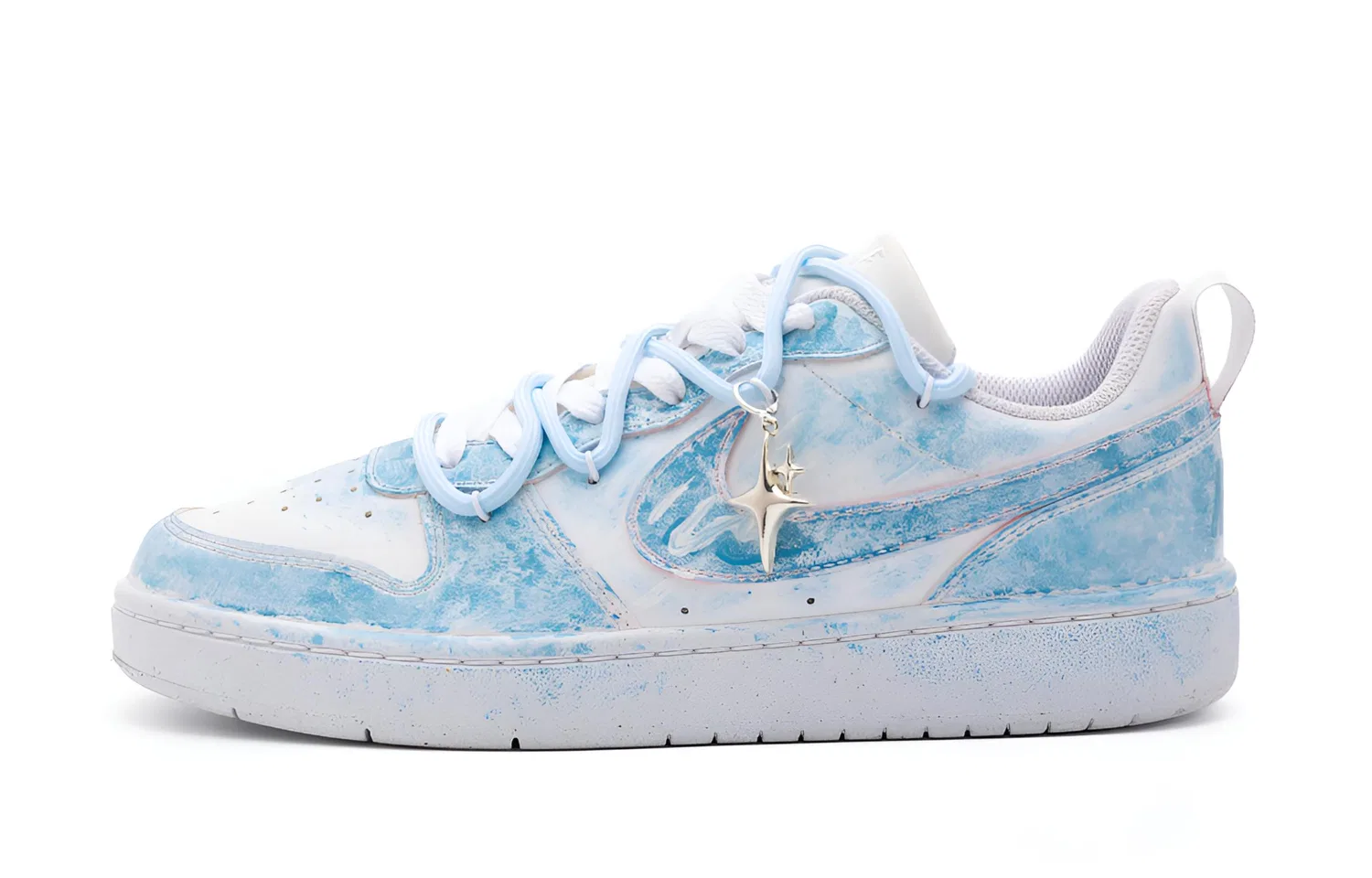 Детские кроссовки для скейтбординга с принтом Nike Court Borough Low, Nike, Blue