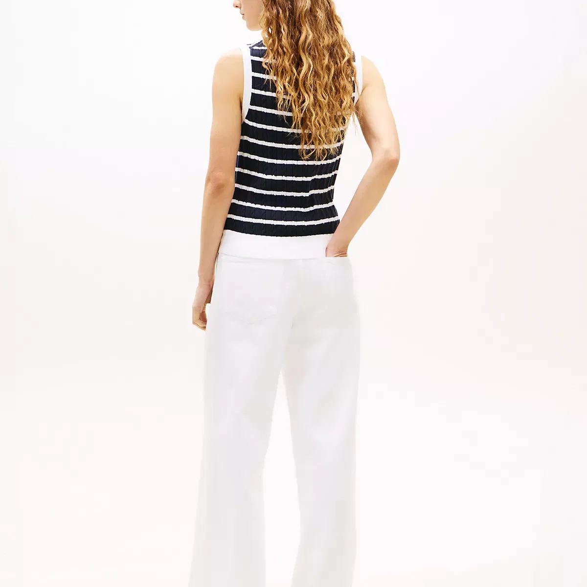 Топ-майка Optical White, Tommy Hilfiger — фото 4
