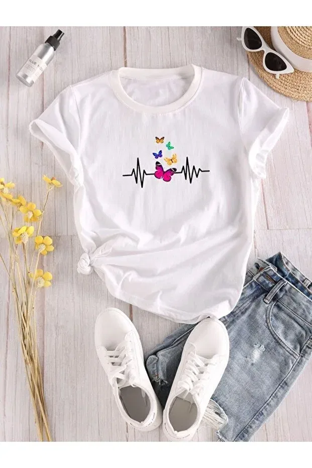 Детская футболка для девочек с принтом White Rhythm Butterfly Morning Kids, Sb White