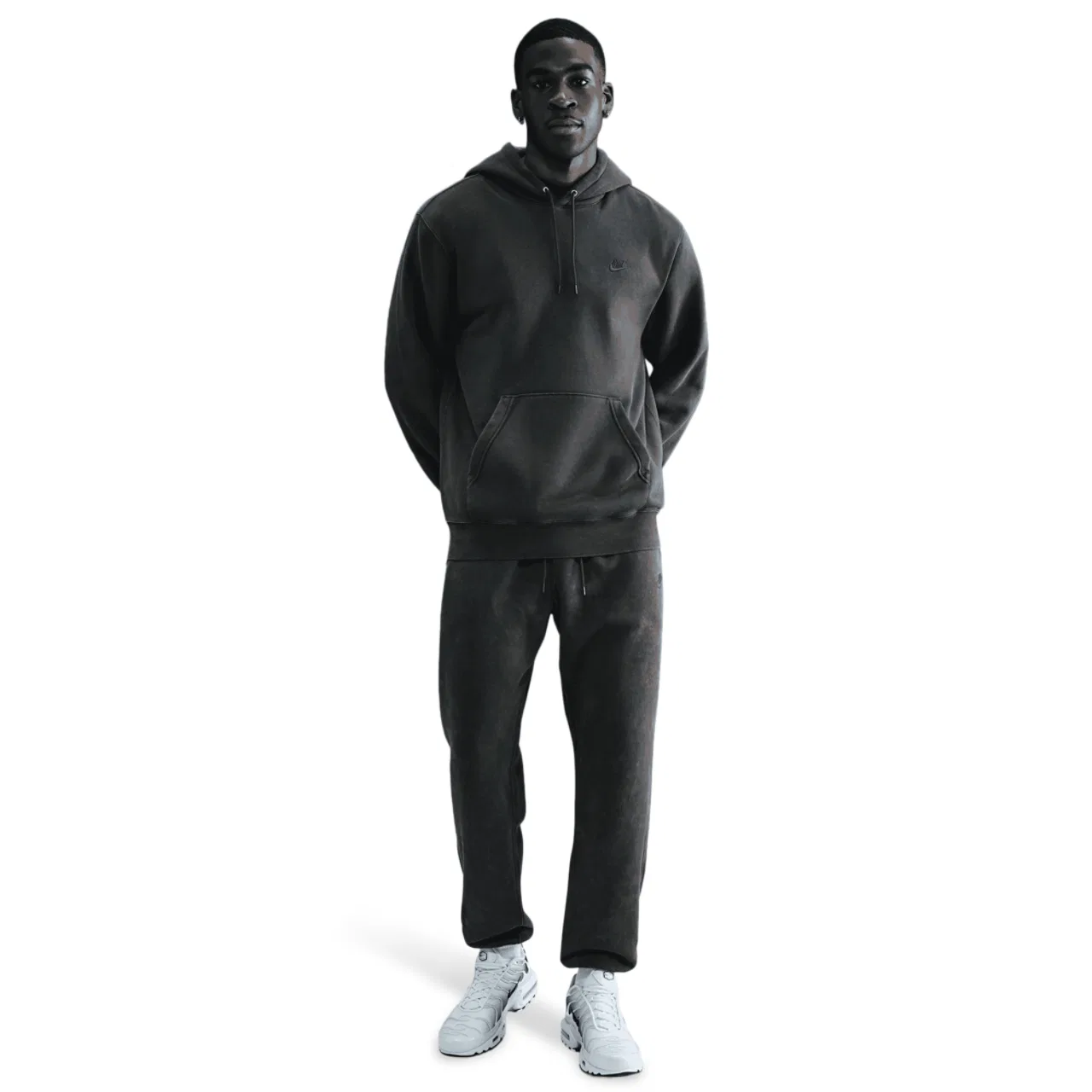 Толстовка мужская CWash Club Basketball Nike, цвет Anthracite — фото 3