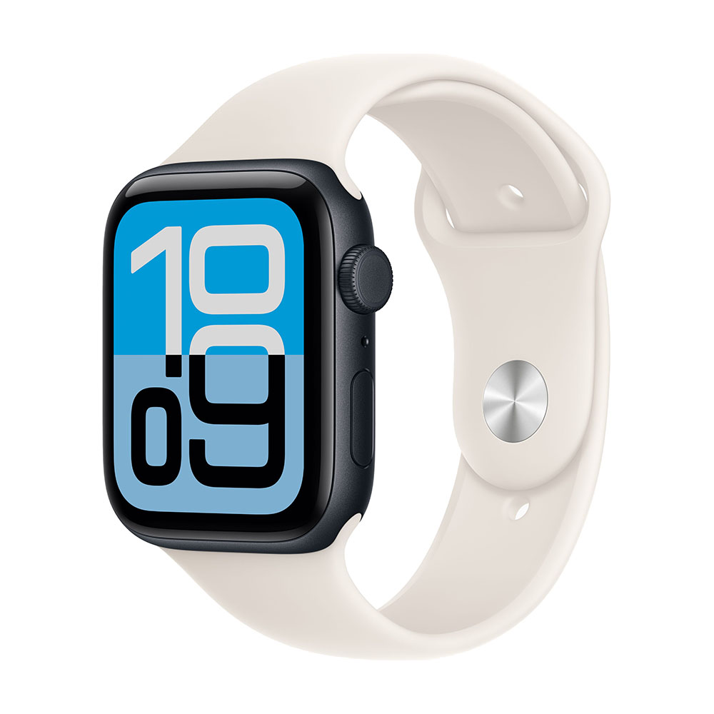 

Умные часы Apple Watch SE 3, 2025 (GPS + Cellular), 44 мм, Midnight Aluminum Case/Starlight Sport Band - M/L, Черный, Умные часы Apple Watch SE 3, 2025 (GPS + Cellular), 44 мм, Midnight Aluminum Case/Starlight Sport Band - M/L