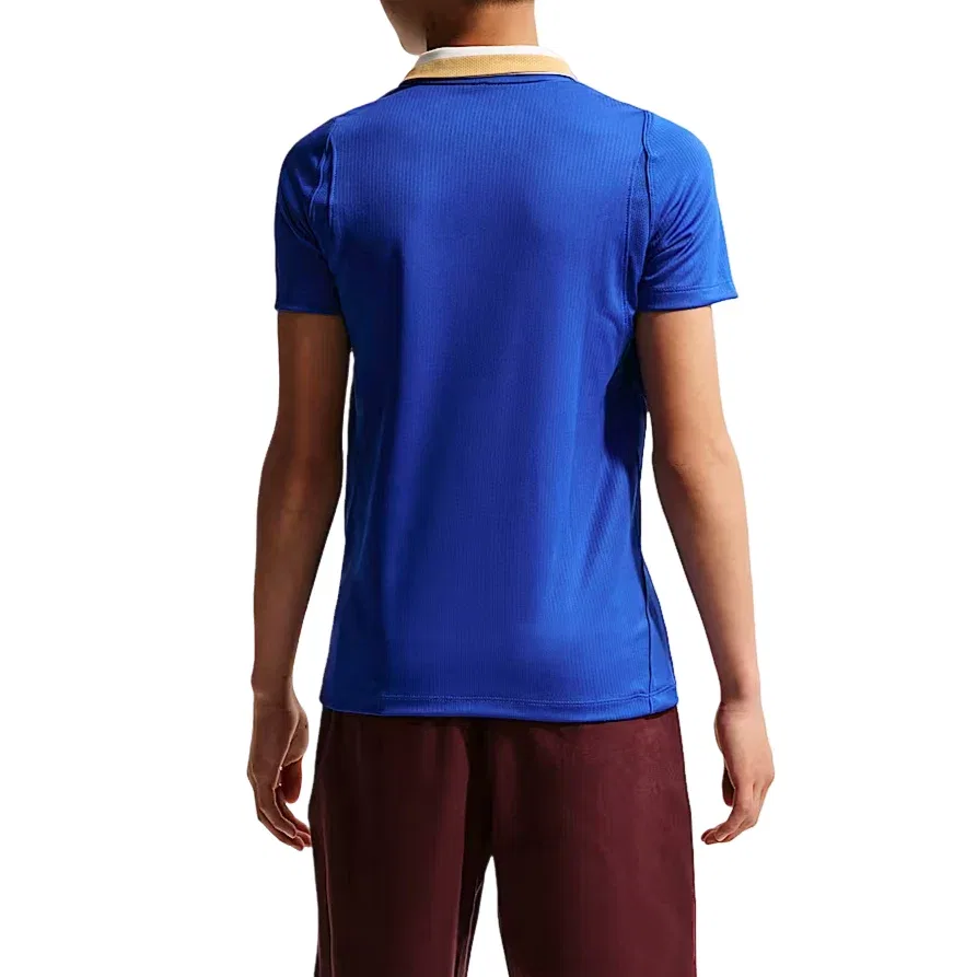 Детская футболка Nike Финляндия 2026 Stadium Away Dri-FIT Soccer Replica Jersey Hyper Blue White, синий — фото 2