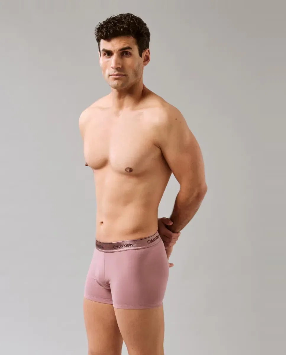 Мужской комплект боксеров с принтом Icon Cotton Stretch Multicolor Calvin Klein, Multicolor — фото 3