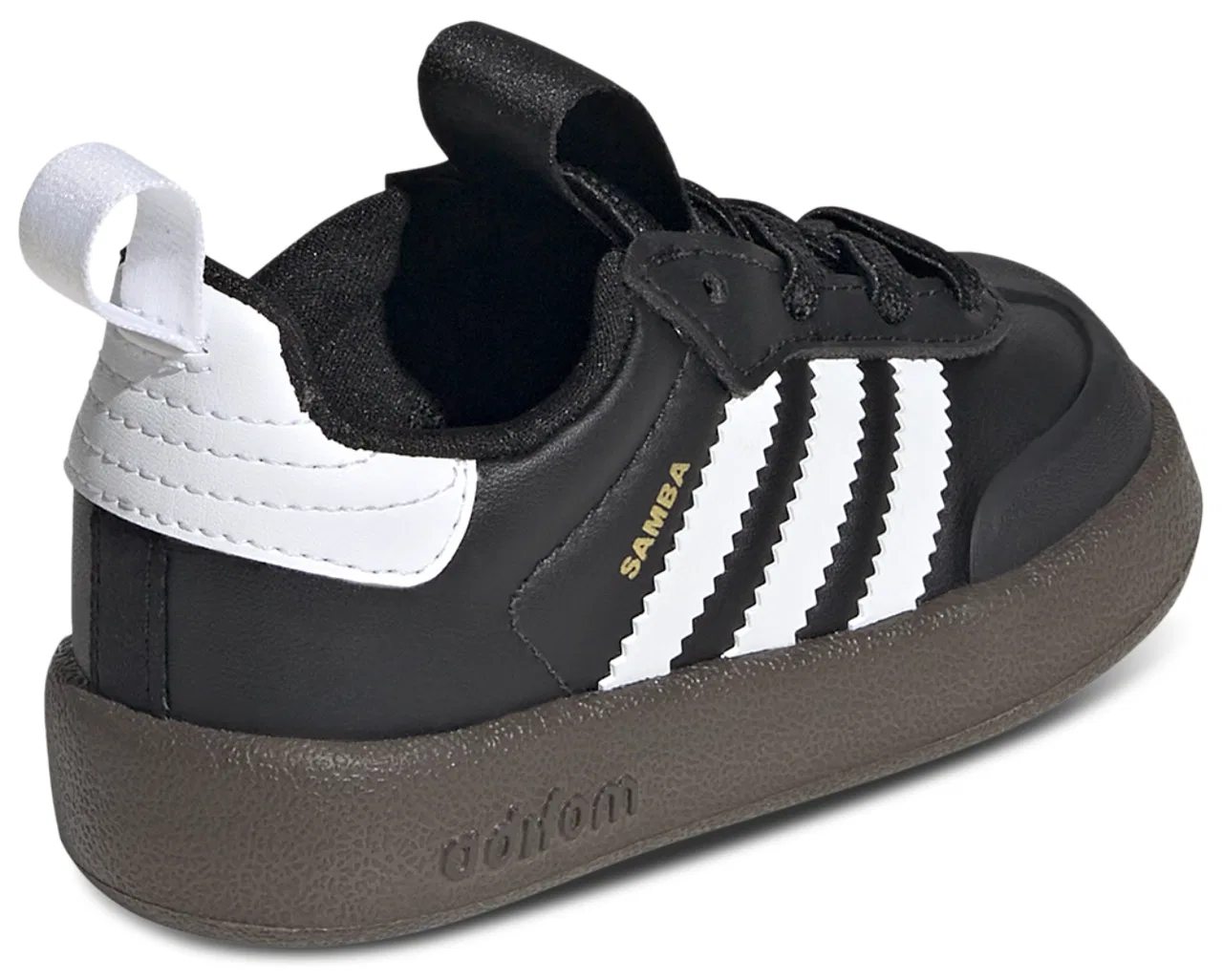 Детские кроссовки для мальчиков с эластичным верхом adiFOM Samba 360 adidas, Black Gum White — фото 3