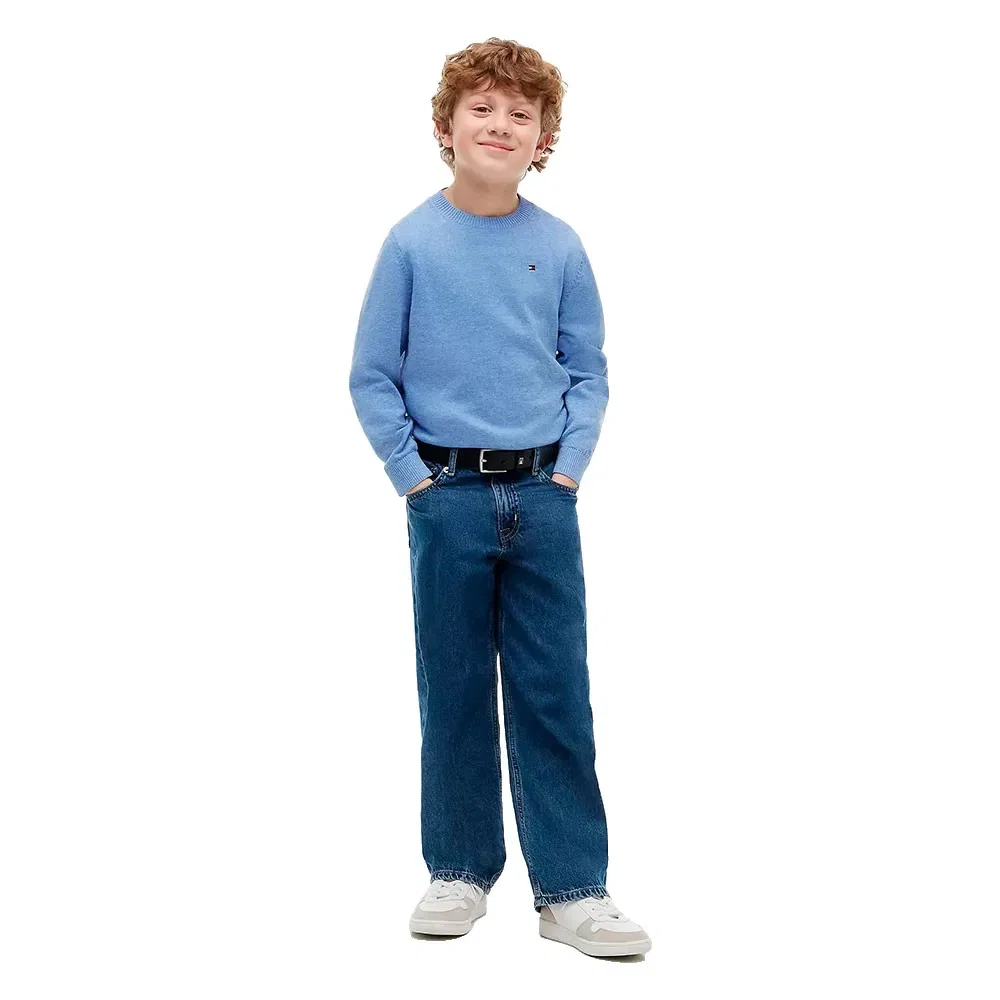 Детский свитшот для мальчиков из хлопка Tommy hilfiger, Blue — фото 4