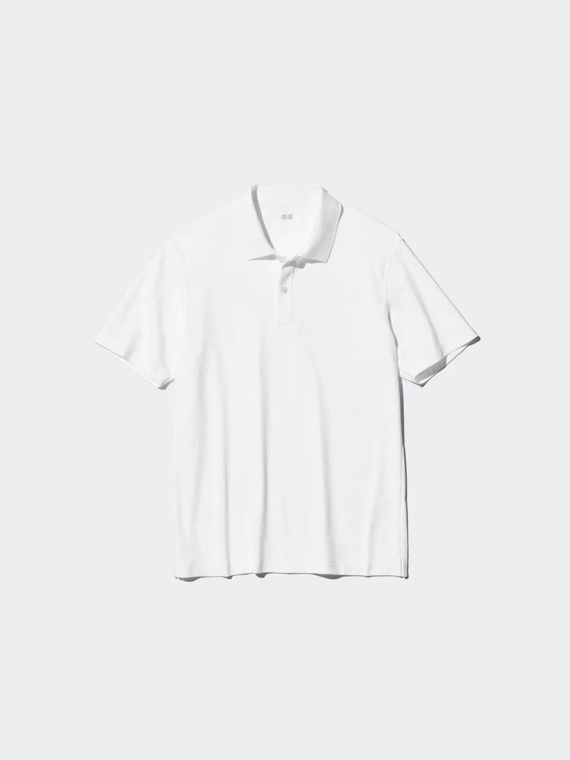 Футболка-поло с коротким рукавом AIRism Uniqlo, белый
