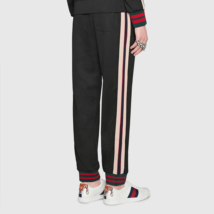 Брюки Gucci Technical Track Pants, мужские, черный — фото 2