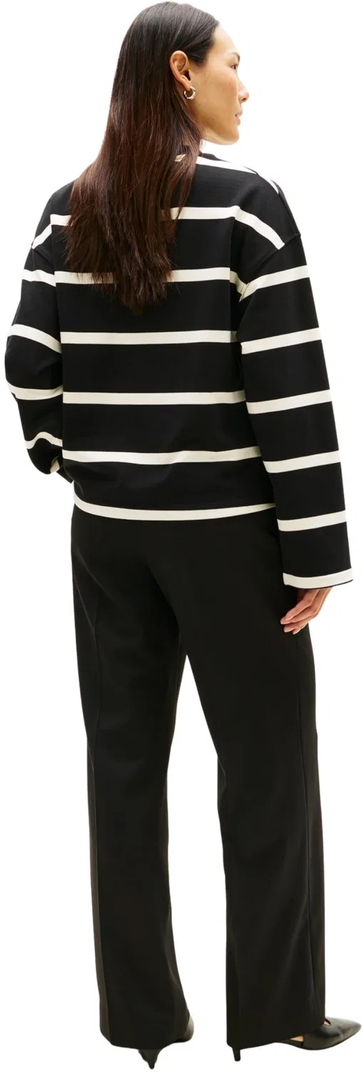 Женский свитшот с принтом TH Script Mdrn Terry Swtshrt Tommy Hilfiger, Black (Black/ Calico Stp) — фото 3