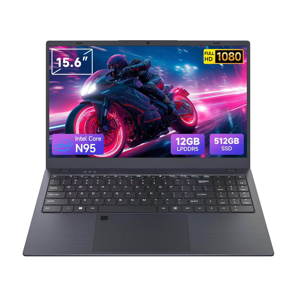 

Ноутбук Akocrsiy NC15N, 15.6", 12 ГБ/512 ГБ, Processor N95, UHD Graphics, черный, английская клавиатура