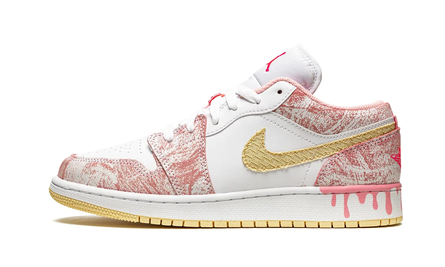 Детские кроссовки для мальчиков на шнуровке Air Jordan 1 NIKE, Vanilla