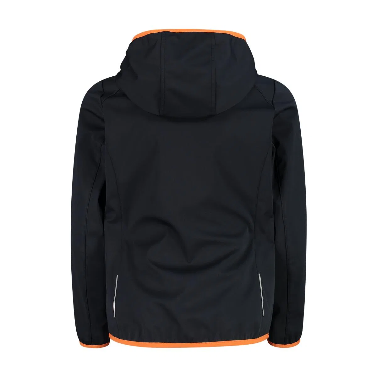 Детская ветрозащитная куртка Girl Jacket Fix Hood Cmp, Schwarz Orange Grau — фото 2