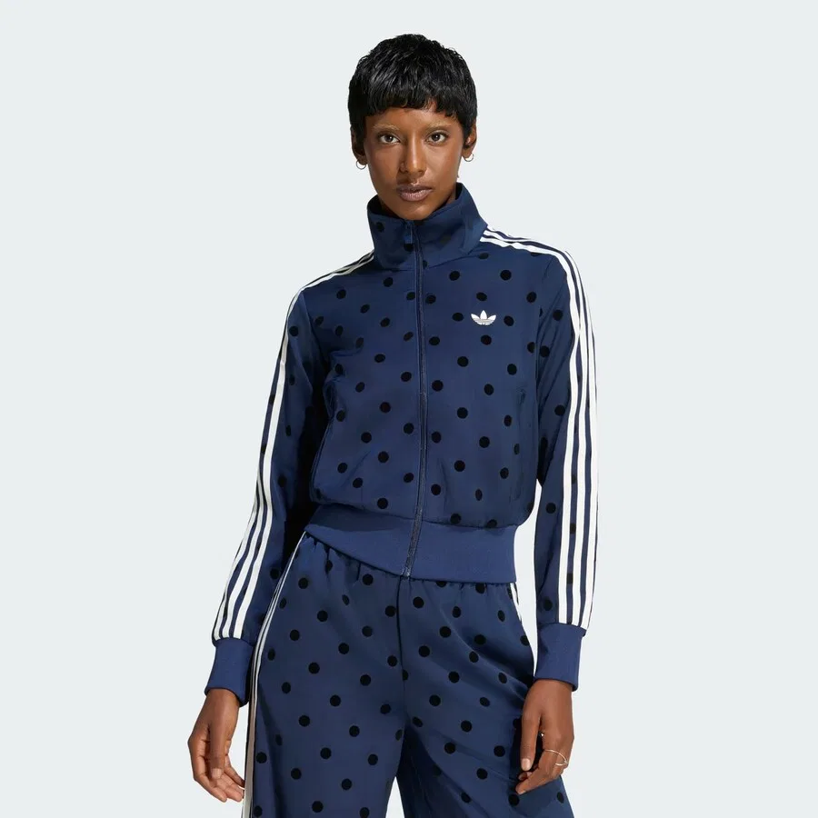 Худи на молнии ADIDAS ORIGINALS темно-синего цвета — фото 2
