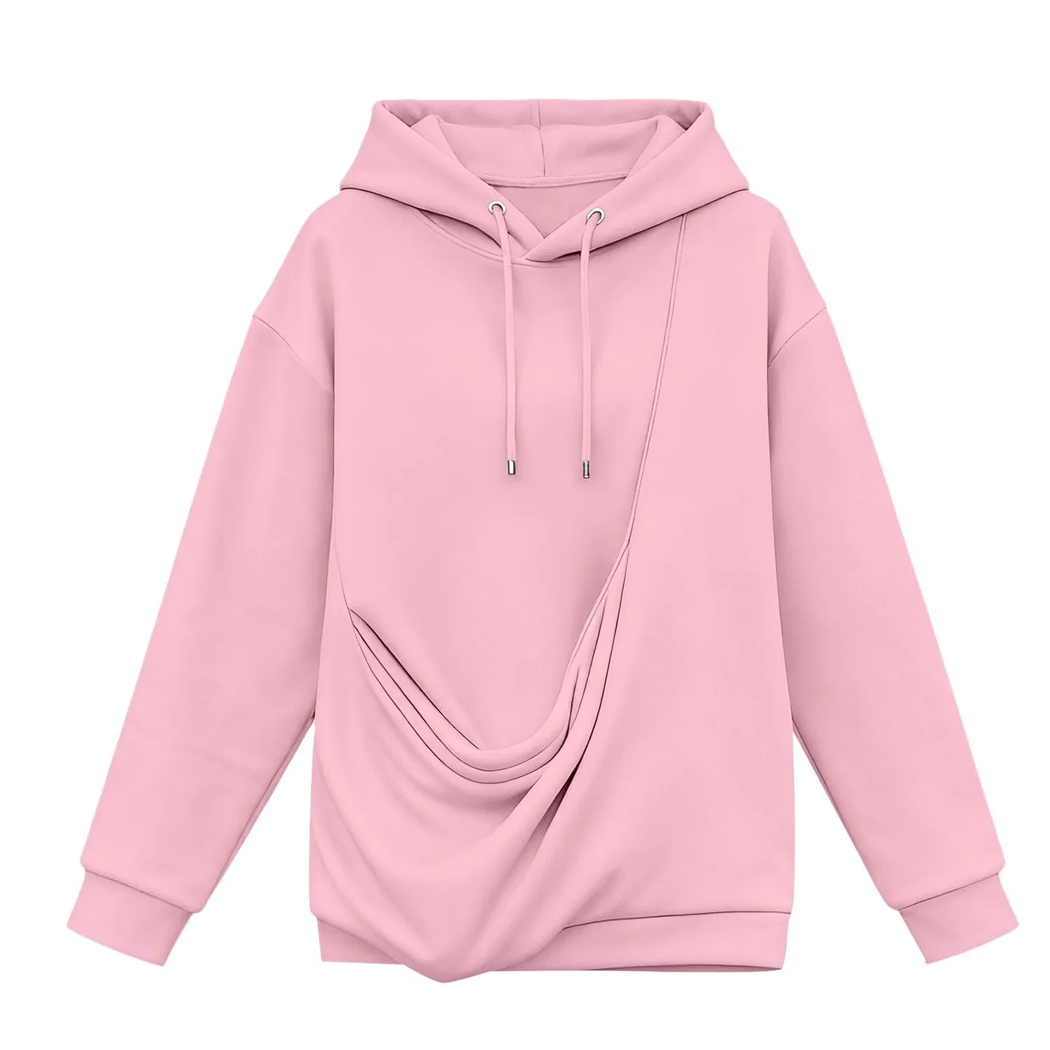 Женская худи с карманом-кенгуру Cat Hoodie, pink — фото 3