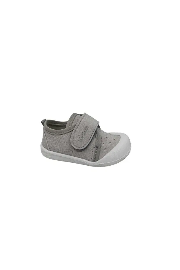 Детские ботинки для малышей с липучкой Anka First Step Vicco, Gray — фото 2