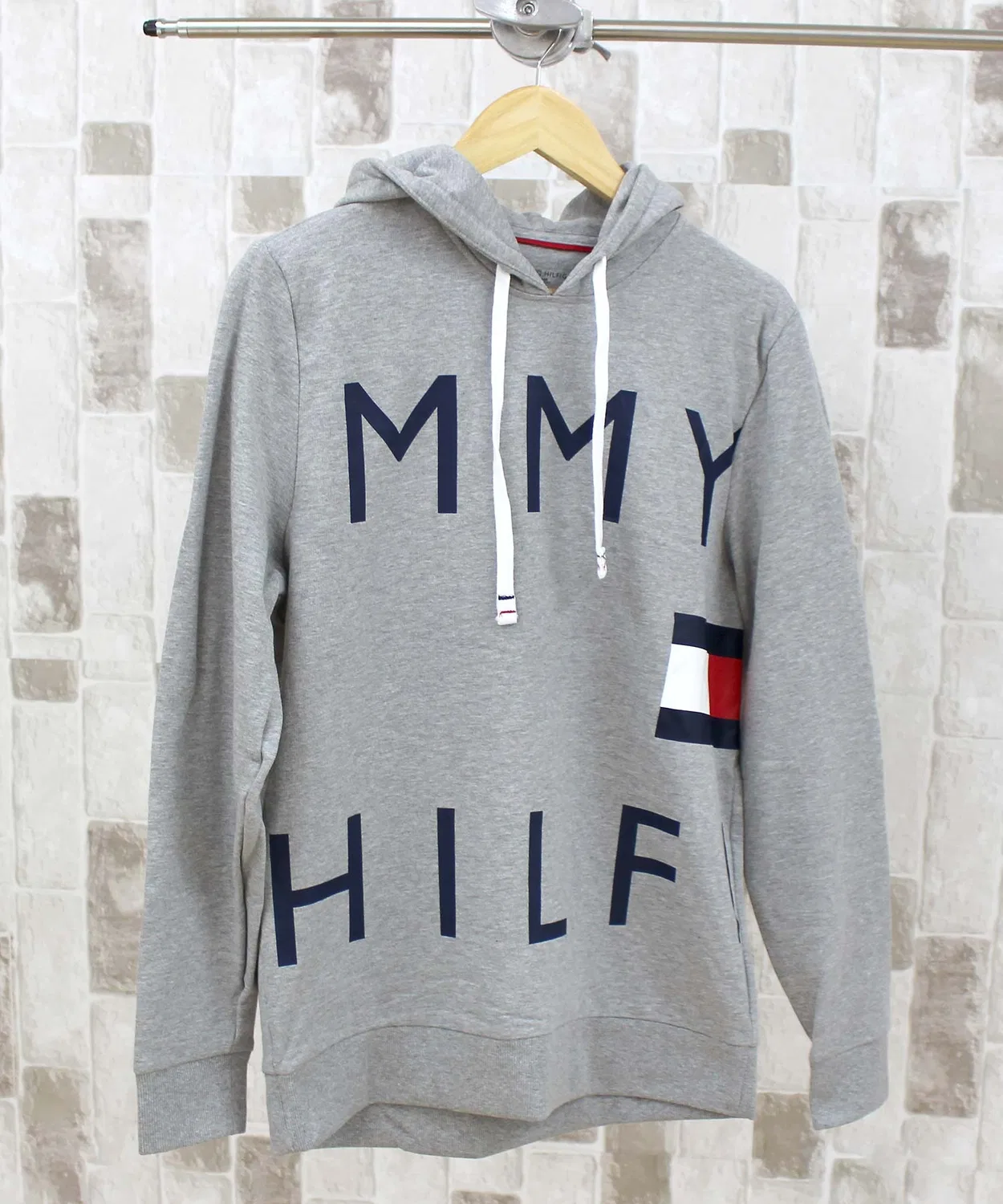 Мужское худи с длинным рукавомTOMMY HILFIGER 09T4033, Grey