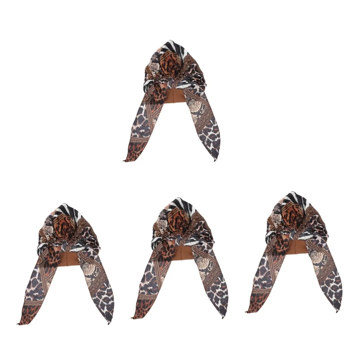 Набор шапочек для душа, FOMIYES, 4 шт, 55x25x0.8 см, Leopard