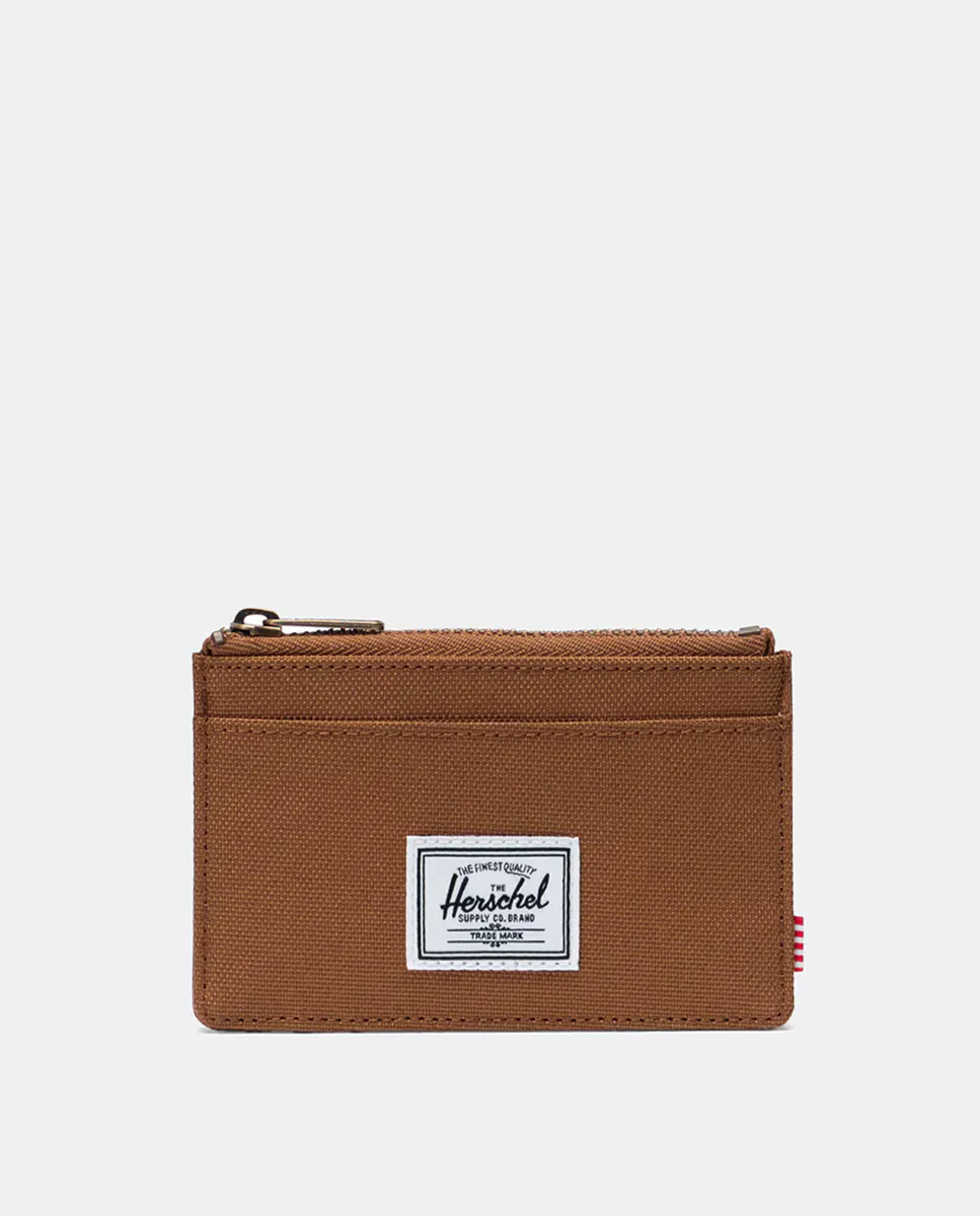 

Держатель для карт Herschel Supply Oscar коричневого цвета на молнии, коричневый