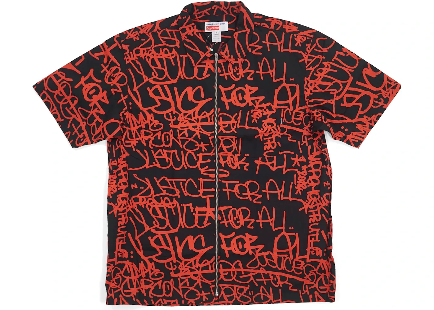 Мужская футболка с принтом Supreme Comme des Garcons SHIRT, Black