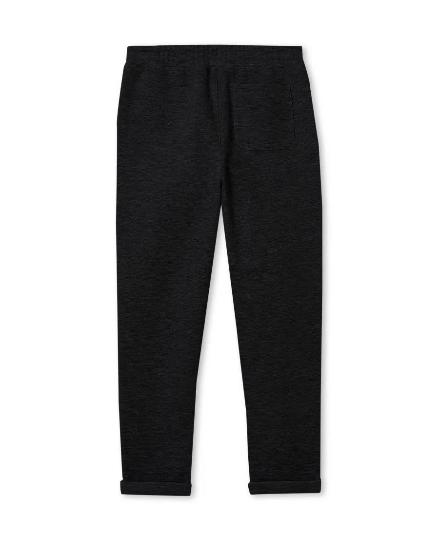 Штаны с укрепленными коленями Iron Knee Texture Knit Lands' End, Charcoal Heather — фото 2