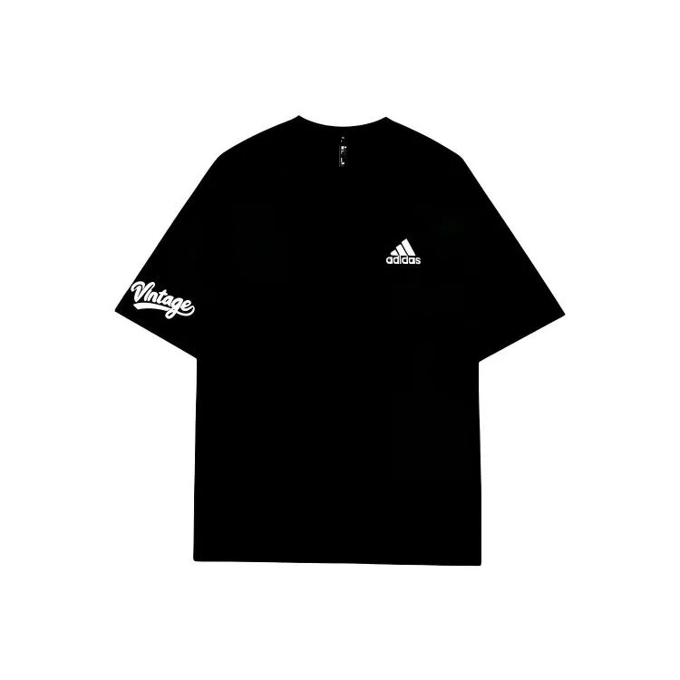 Футболка Crew Neck Moderate Straight Fit, Adidas, Black