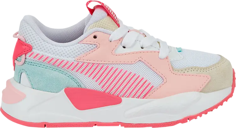 

Кроссовки Puma RS-Z Top Little Kid White Sunset Pink, белый