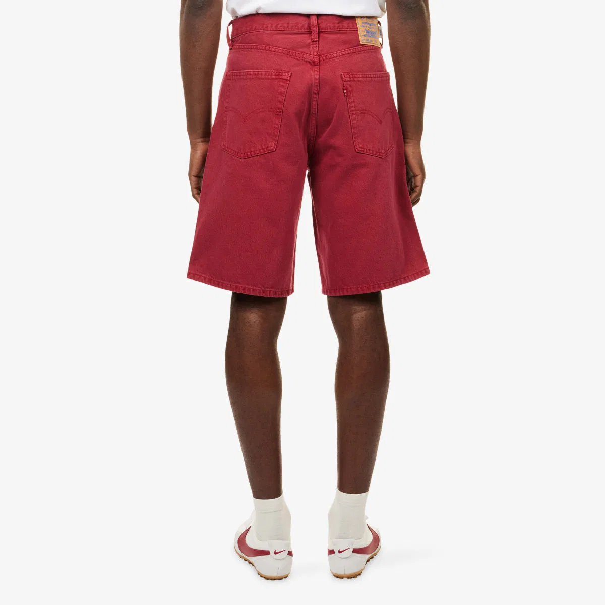 Джинсовые шорты Levi's x World Cup England 478 свободного кроя Levis, красный — фото 4