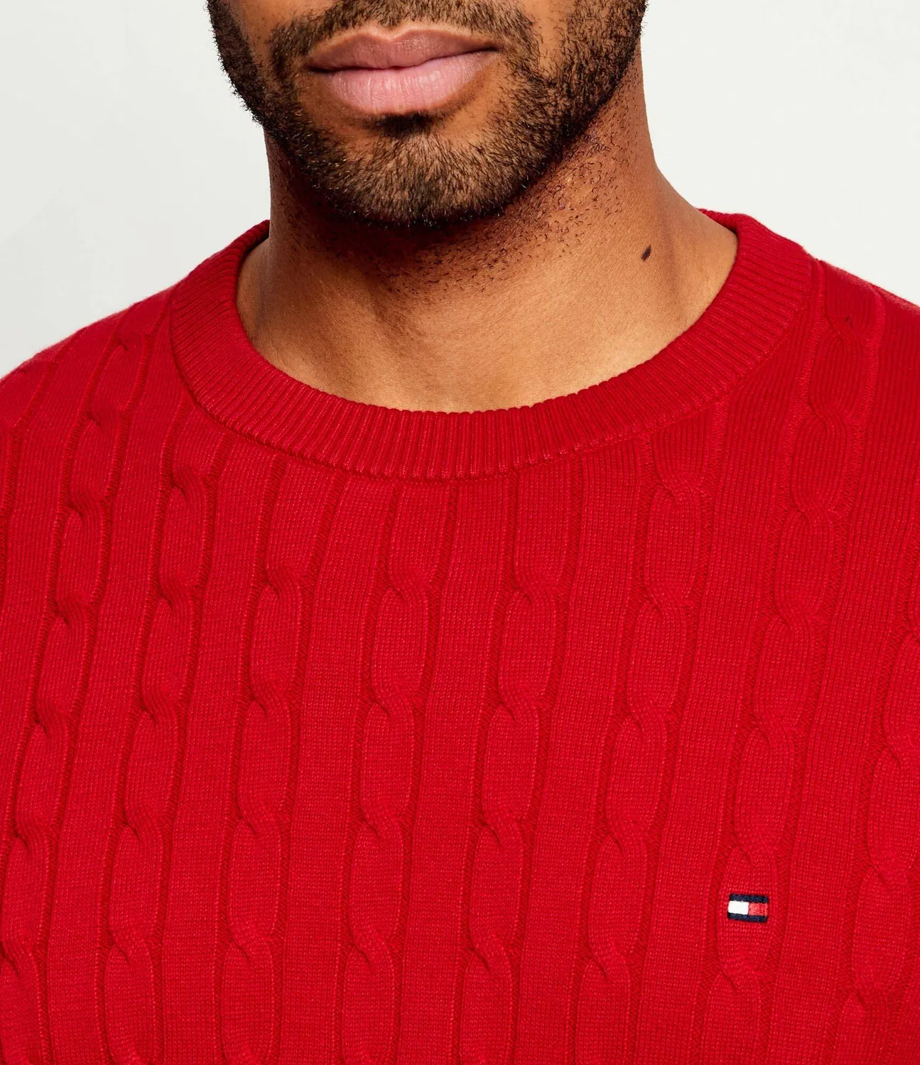 Свитер с круглым вырезом Tommy Hilfiger, красный — фото 4