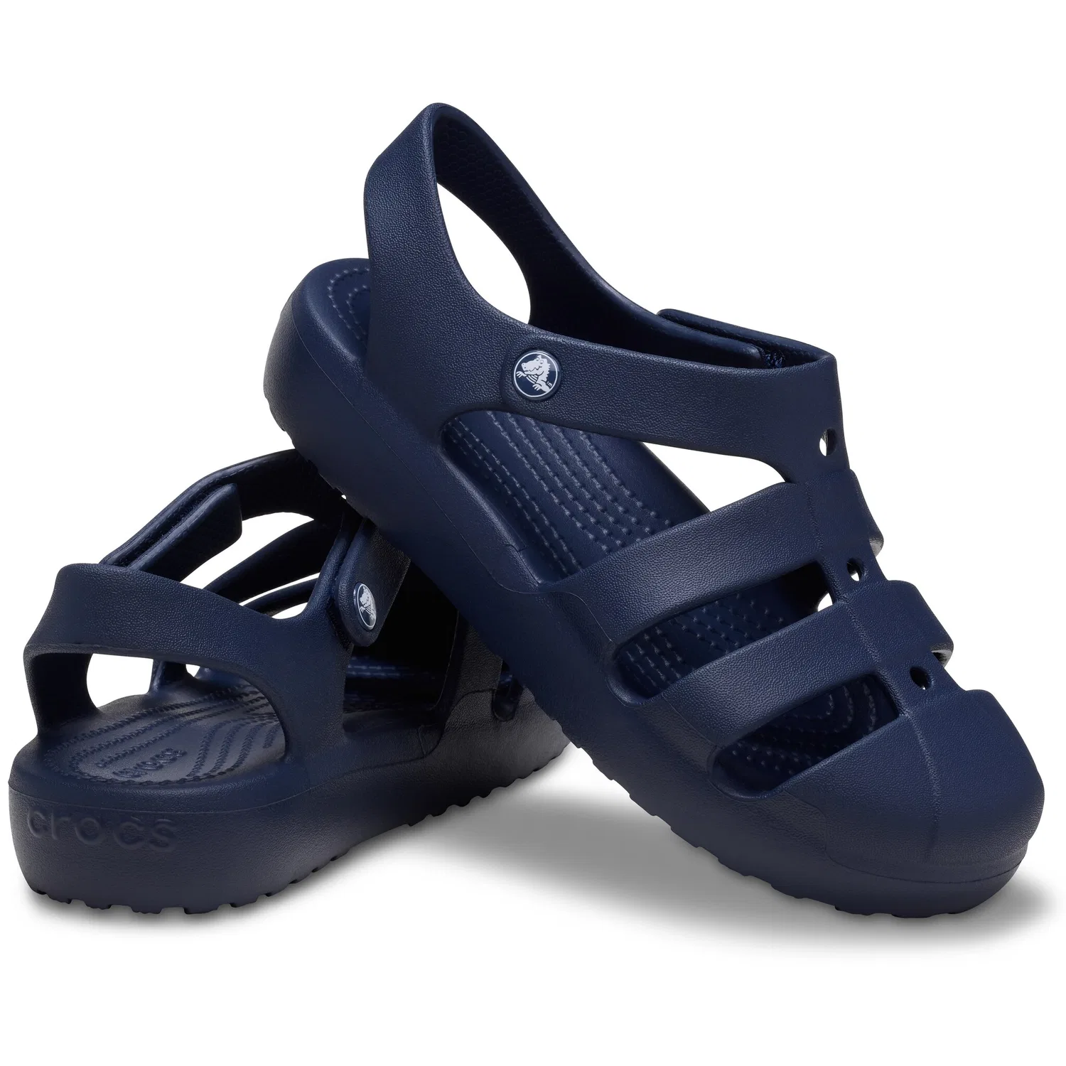 Детские водные сандалии с закрытым носком Crocs, Navy — фото 4