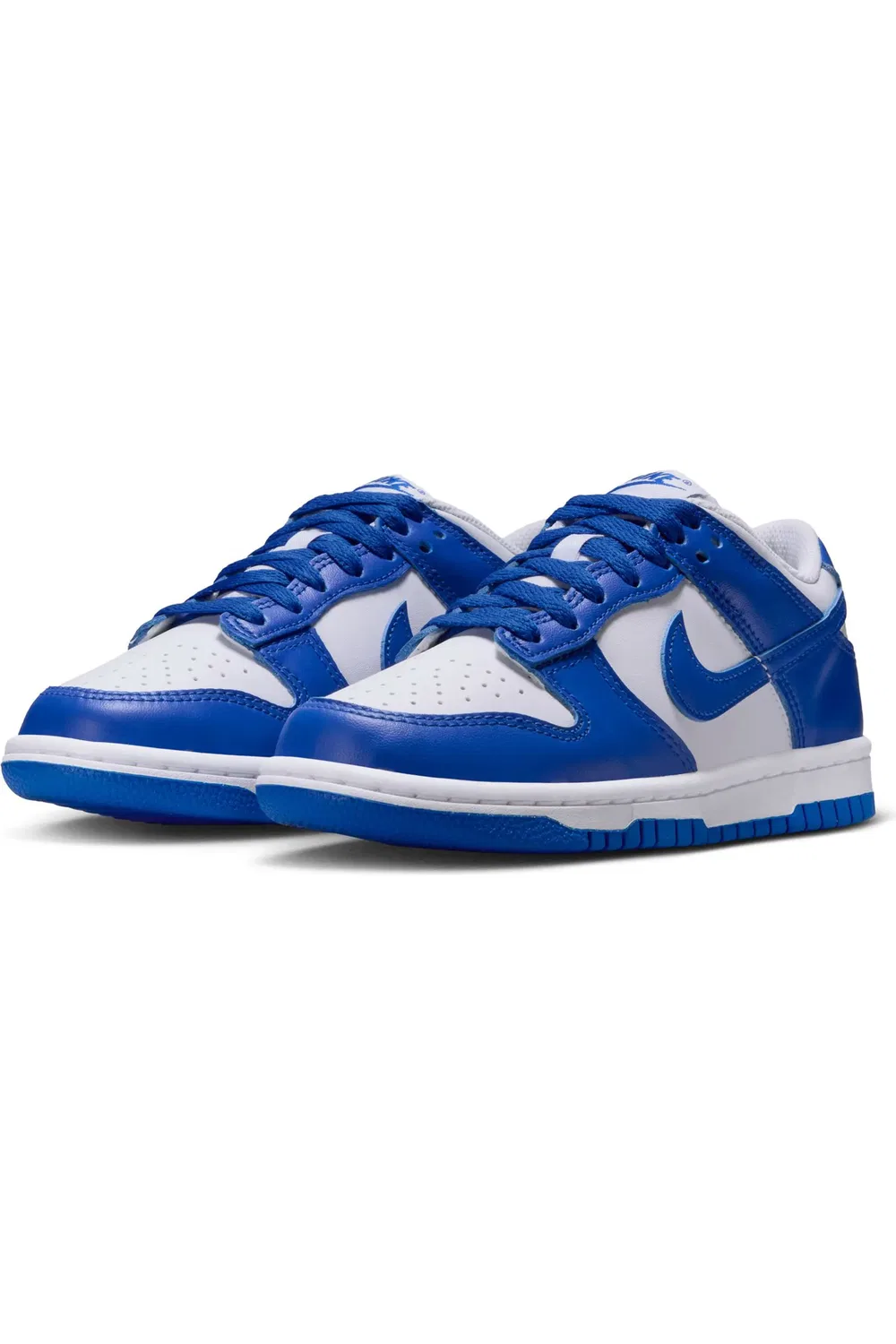 Кроссовки детские баскетбольные Dunk Low Nike, 131 White/Hypryl — фото 2