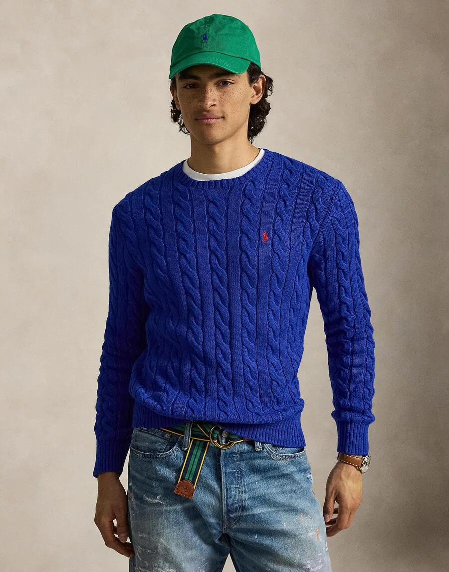 Свитер Polo Ralph Lauren Regular fit 'DRIVER' королевского синего цвета — фото 2