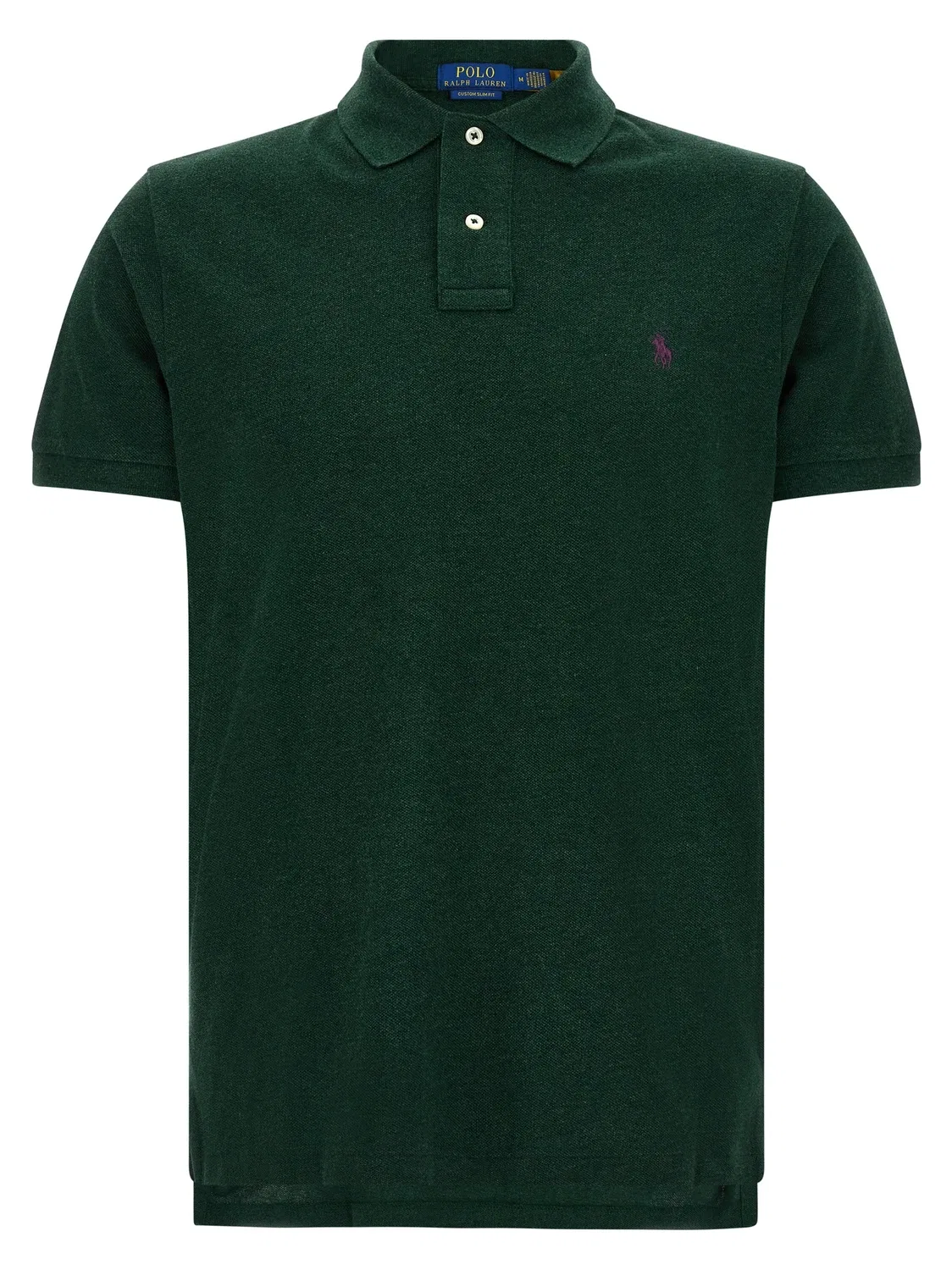 Поло из хлопка с вышитым логотипом Polo Ralph Lauren, зеленый
