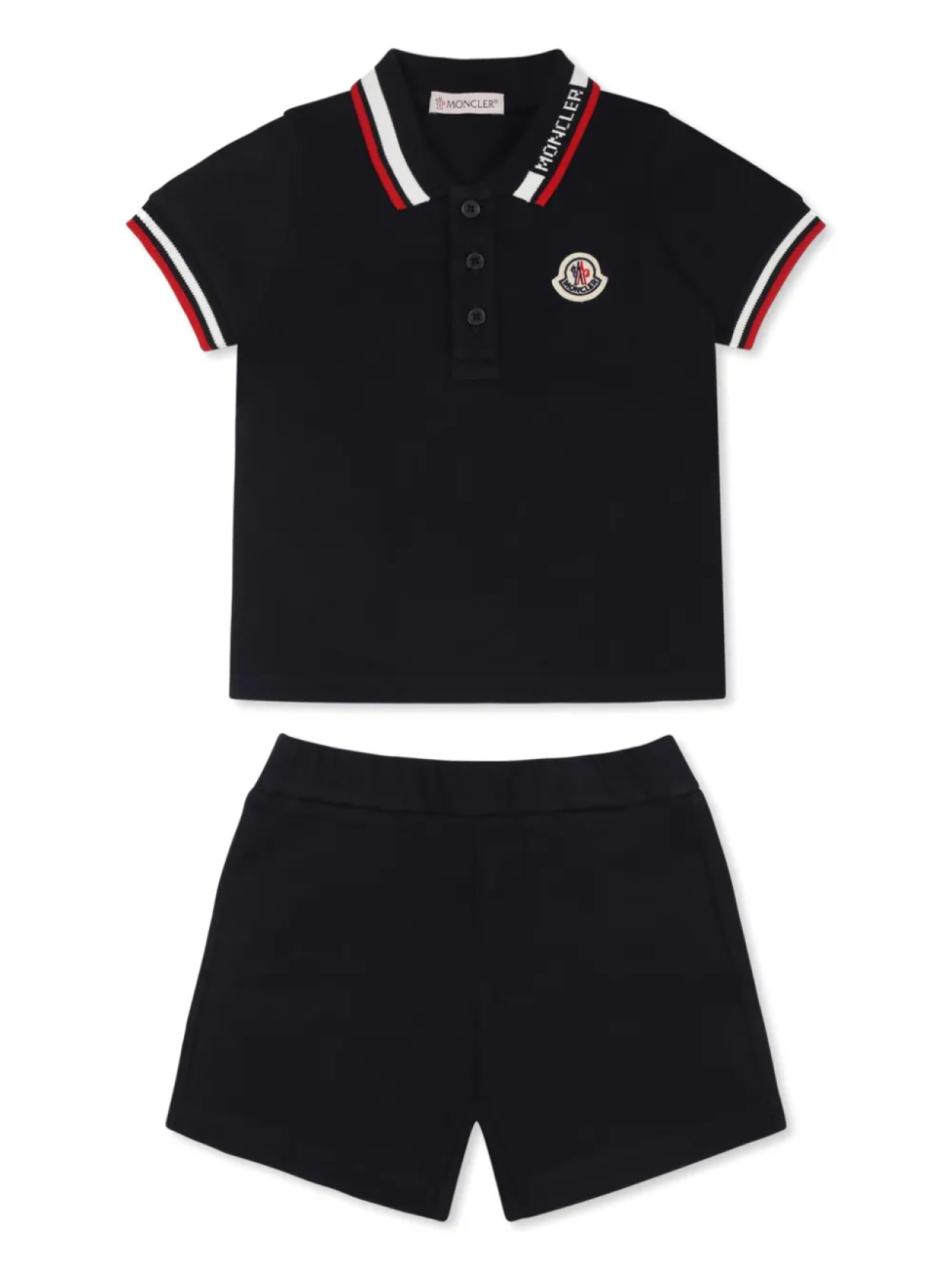 

Moncler Enfant комплект из хлопка с шортами, синий