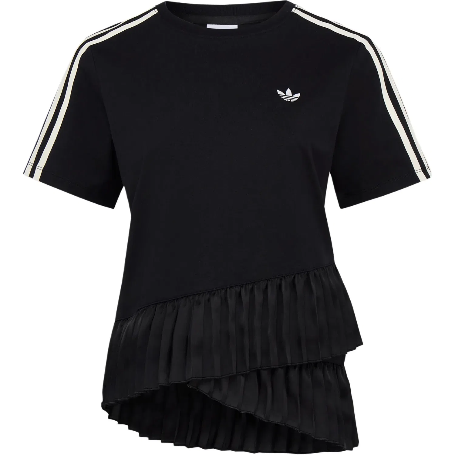 Женская футболка с круглым вырезом Black Adidas Originals, Черный