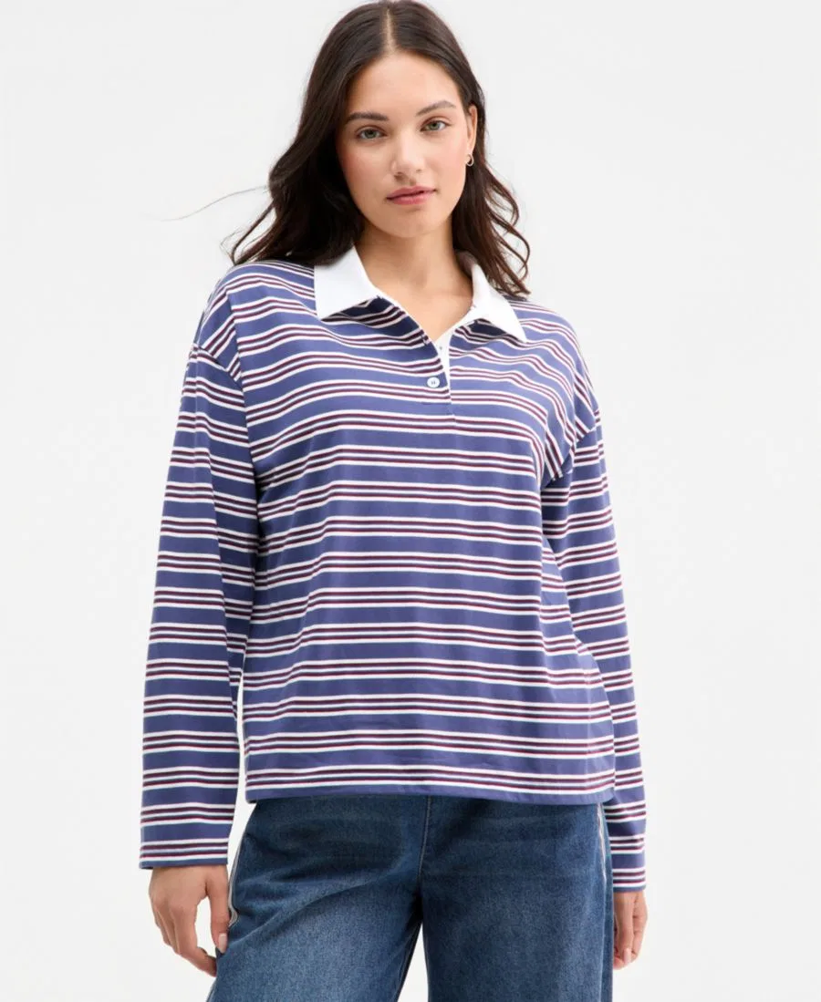 Лонгслив с длинным рукавом Madden Girl, Crown Blue Combo
